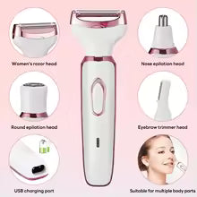 Depiladora Eléctrica de Dama 4 en 1